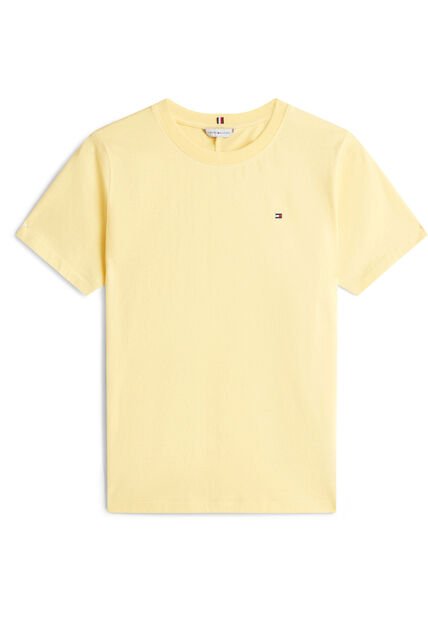 Camiseta Amarilla De Corte Regular Con Logo Tommy Hilfiger