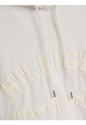 Hoodie Cropped Con Capucha Tommy Hilfiger X Shawn Mendes Mujer Blanco Tommy Hilfiger