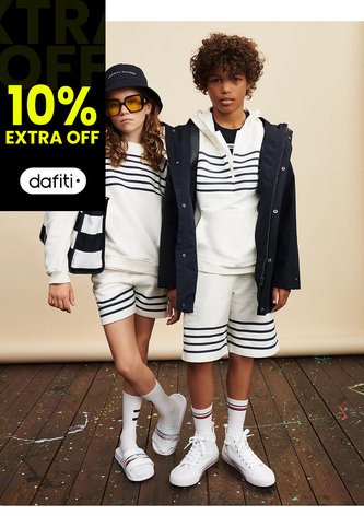 Saco Con Rayas Marineras Y Logo Niña Blanco Tommy Hilfiger Tommy Hilfiger