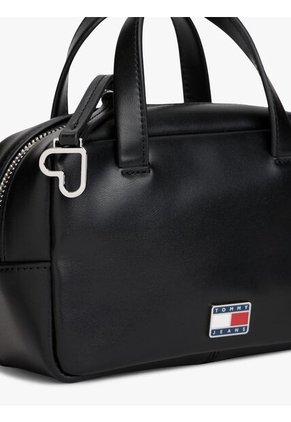 Bolso Negro Cruzado Con Logo Tommy Hilfiger
