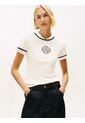 Camiseta Blanca Varsity Slim Ringer Tommy Hilfiger de Tommy Hilfiger