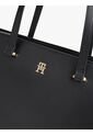 Bolso Negro Tote Con Logo Monograma TH Tommy Hilfiger de Tommy Hilfiger