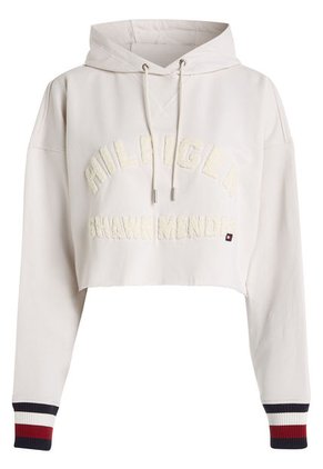 Hoodie Cropped Con Capucha Tommy Hilfiger X Shawn Mendes Mujer Blanco Tommy Hilfiger