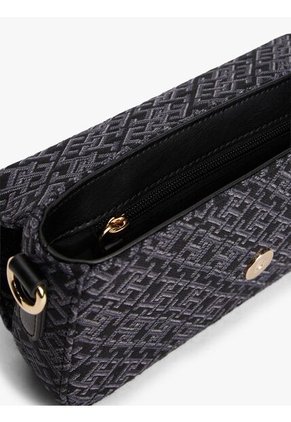 Bolso Negro Mensajero Hilfiger Icon De Jacquard Tommy Hilfiger