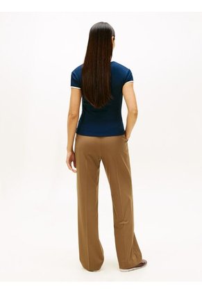 Camiseta Azul Varsity Slim Ringer Tommy Hilfiger