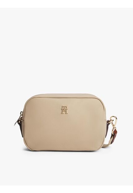 Bolso Beige Cruzado De Tejido Técnico Tommy Hilfiger