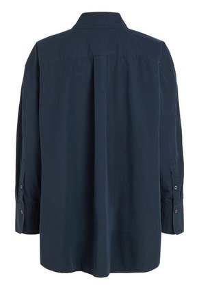 Camisa Oversize De Popelín Mujer Azul Tommy Hilfiger