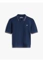 Polo Azul De Piqué Con Logo Bordado Tommy Hilfiger de Tommy Hilfiger