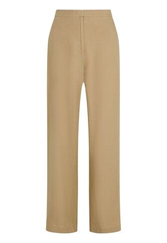 Pantalón Naranja Recto De Traje En Mezcla De Lino Tommy Hilfiger Tommy Hilfiger