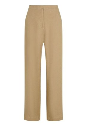 Pantalón Naranja Recto De Traje En Mezcla De Lino Tommy Hilfiger