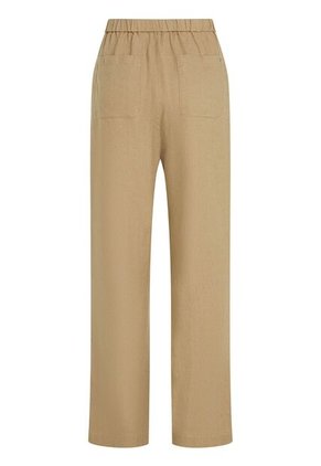 Pantalón Naranja Recto De Traje En Mezcla De Lino Tommy Hilfiger