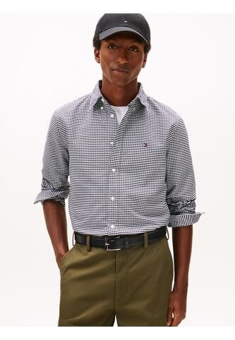 Camisa Negra Heritage Oxford De Cuadros Gingham Tommy Hilfiger Tommy Hilfiger