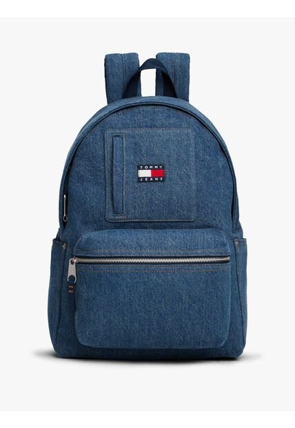 Morral Celeste Denim Con Logo Tommy Hilfiger