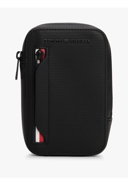 Bolso Negro Cruzado Corporativo Tommy Hilfiger