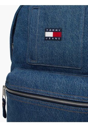 Morral Celeste Denim Con Logo Tommy Hilfiger