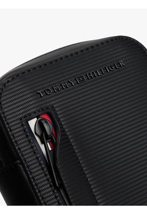 Bolso Negro Cruzado Corporativo Tommy Hilfiger