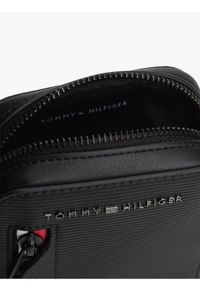 Bolso Negro Cruzado Corporativo Tommy Hilfiger