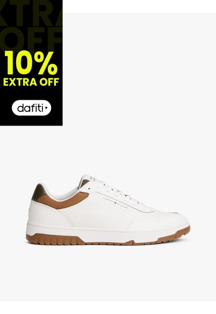 Tenis Blanco De Baloncesto Con Suela De Tacos Tommy Hilfiger