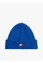 Gorro Celeste Heritage De Punto Canal Con Logo Tommy Hilfiger de Tommy Hilfiger