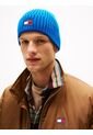 Gorro Celeste Heritage De Punto Canal Con Logo Tommy Hilfiger de Tommy Hilfiger