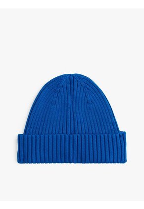 Gorro Celeste Heritage De Punto Canal Con Logo Tommy Hilfiger