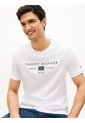 Camiseta Blanca De Punto Con Logo Tommy Hilfiger de Tommy Hilfiger