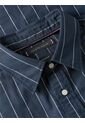 Camisa Azul A Rayas De Corte Amplio Tommy Hilfiger de Tommy Hilfiger