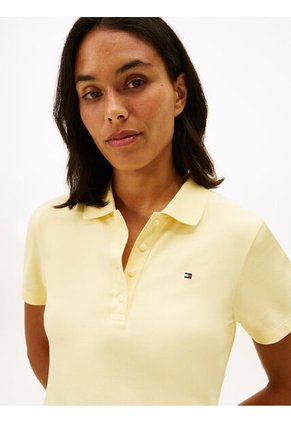 Polo Amarillo 1985 Collection Slim De Piqué Tommy Hilfiger