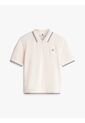 Polo Blanco De Piqué Con Logo Bordado Tommy Hilfiger de Tommy Hilfiger