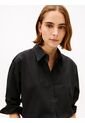 Camisa Negra Con Diseño De Rayas Con Logo Gráfico Tommy Hilfiger de Tommy Hilfiger