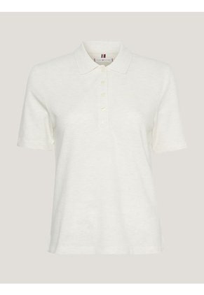 Polo Beige Essential De Corte Regular Para Mujer Tommy Hilfiger