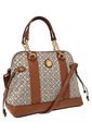 Bolso Beige-Café Tommy Hilfiger Cv Satchel de Tommy Hilfiger