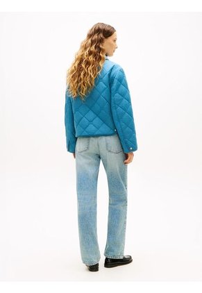 Chaqueta Azul Acolchada Con Logo Tommy Hilfiger