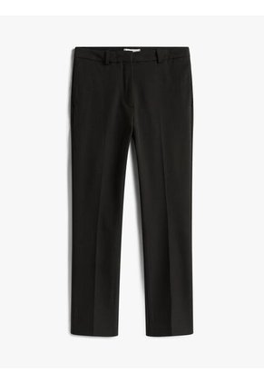 Pantalón Negro Slim De Gabardina Tommy Hilfiger