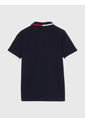 Polo De Corte Regular Con Cuello Ribeteado Niño Azul Tommy Hilfiger de Tommy Hilfiger