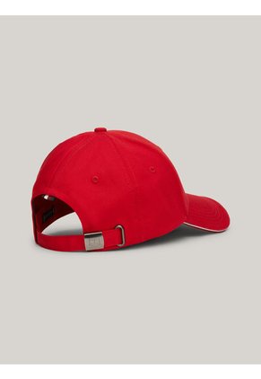 Gorra Roja De Béisbol Con Seis Paneles Y Logo Tommy Hilfiger