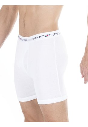 3 Pack De Boxer Brief Blancos En Algodón Tommy Hilfiger