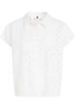 Camisa De Manga Corta Con Monograma Devore Mujer Blanco Tommy Hilfiger de Tommy Hilfiger