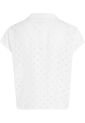 Camisa De Manga Corta Con Monograma Devore Mujer Blanco Tommy Hilfiger de Tommy Hilfiger