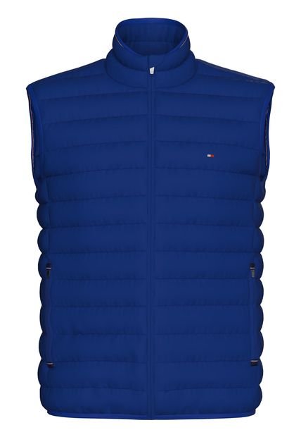 Chaleco Acolchado Plegable Con Cierre Hombre Azul Tommy Hilfiger