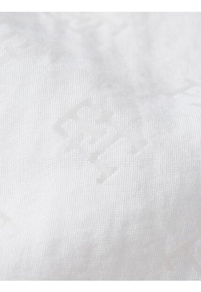 Camisa De Manga Corta Con Monograma Devore Mujer Blanco Tommy Hilfiger