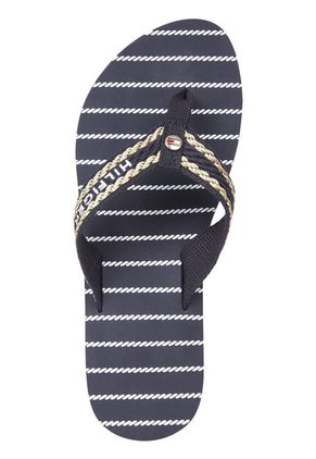 Sandalias De Playa Con Tiras Distintivas Mujer Azul Tommy Hilfiger