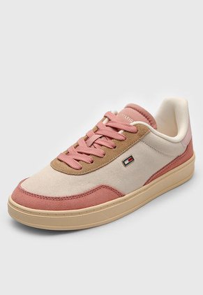 Tenis Lifestyle Palo Rosa-Café-Beige Tommy Hilfiger