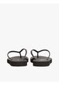 Sandalias Negro Con Logo Texturizado Tommy Hilfiger de Tommy Hilfiger
