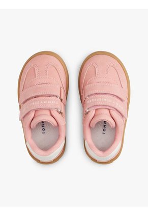 Tenis Rosado De Corte Bajo Con Cierre De Velcro Tommy Hilfiger