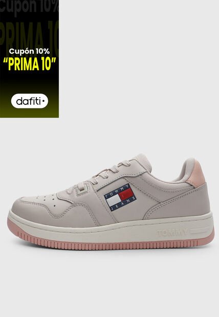 Tenis Lifestyle Tommy Hilfiger Retro Basket Taupe