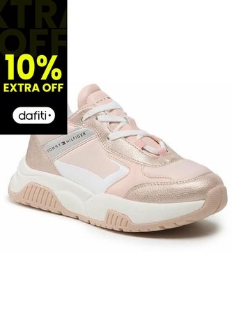 Tenis Deportivas Con Cordones Para Niñas Rosa Tommy Hilfiger Tommy Hilfiger