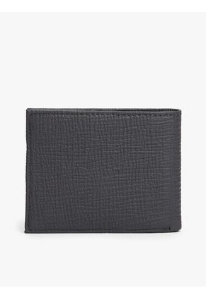 Billetera Gris De Cuero Con Inscripción Tommy Hilfiger