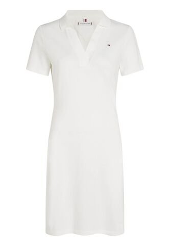 Vestido Blanco Tipo Polo Con Cuello En V Abierto Tommy Hilfiger Tommy Hilfiger