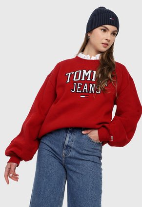 Buzo Rojo-Blanco Tommy Jeans